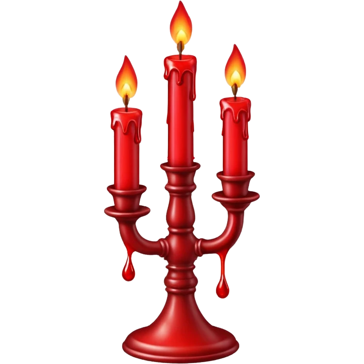 Candlestick with Blood emoji