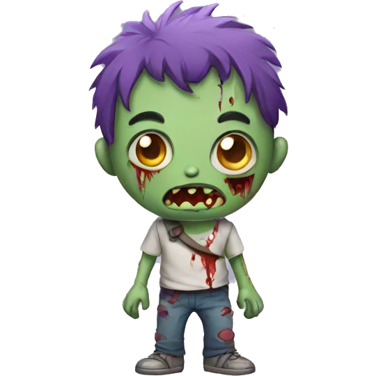 Cute zombie emoji