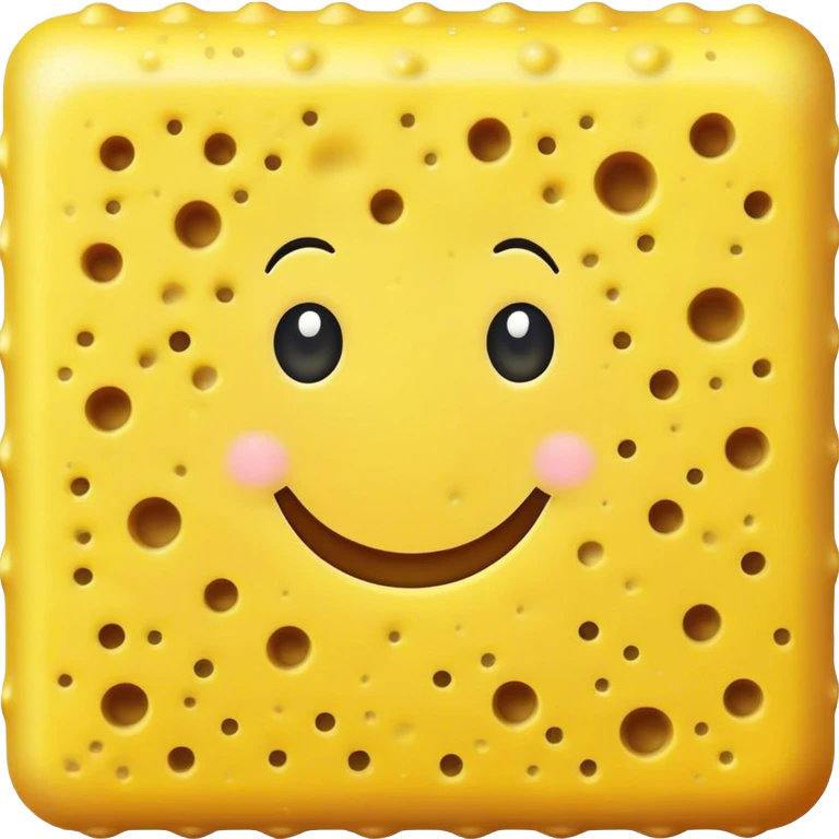 Yellow cartoon sponge  emoji