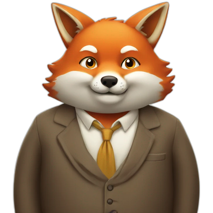 Fat drunk fox emoji