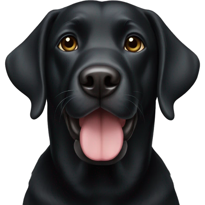 black lab emoji
