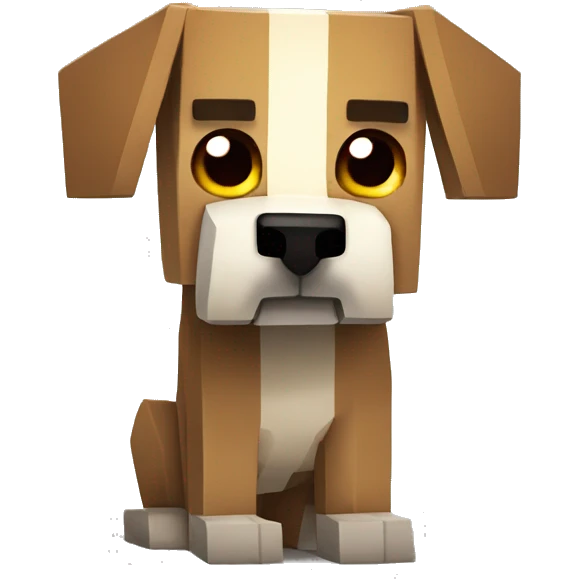 Minecraft dog  emoji