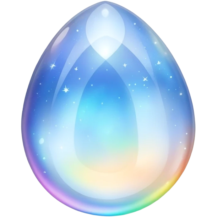 glowing rainbow moonstone crystal emoji
