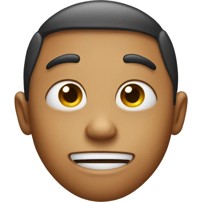 Emoji with adorable eyes emoji