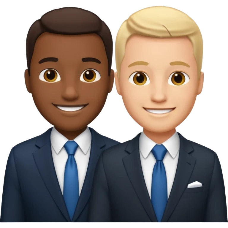 Two businessmen shaking hands emoji