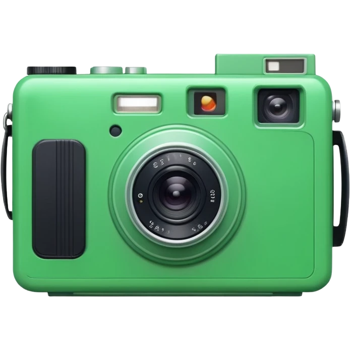 Disposable camera green emoji
