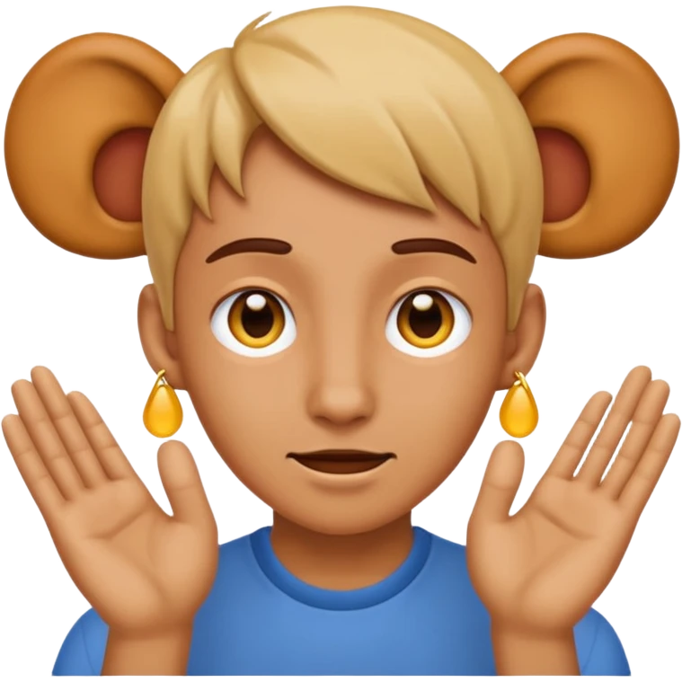 Emoji touch both ear emoji