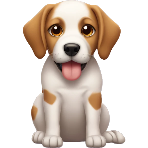 Corazón con huellas de perrito emoji
