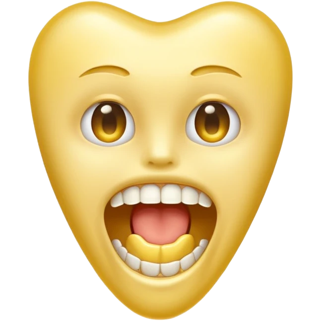 gold tooth no smile emoji