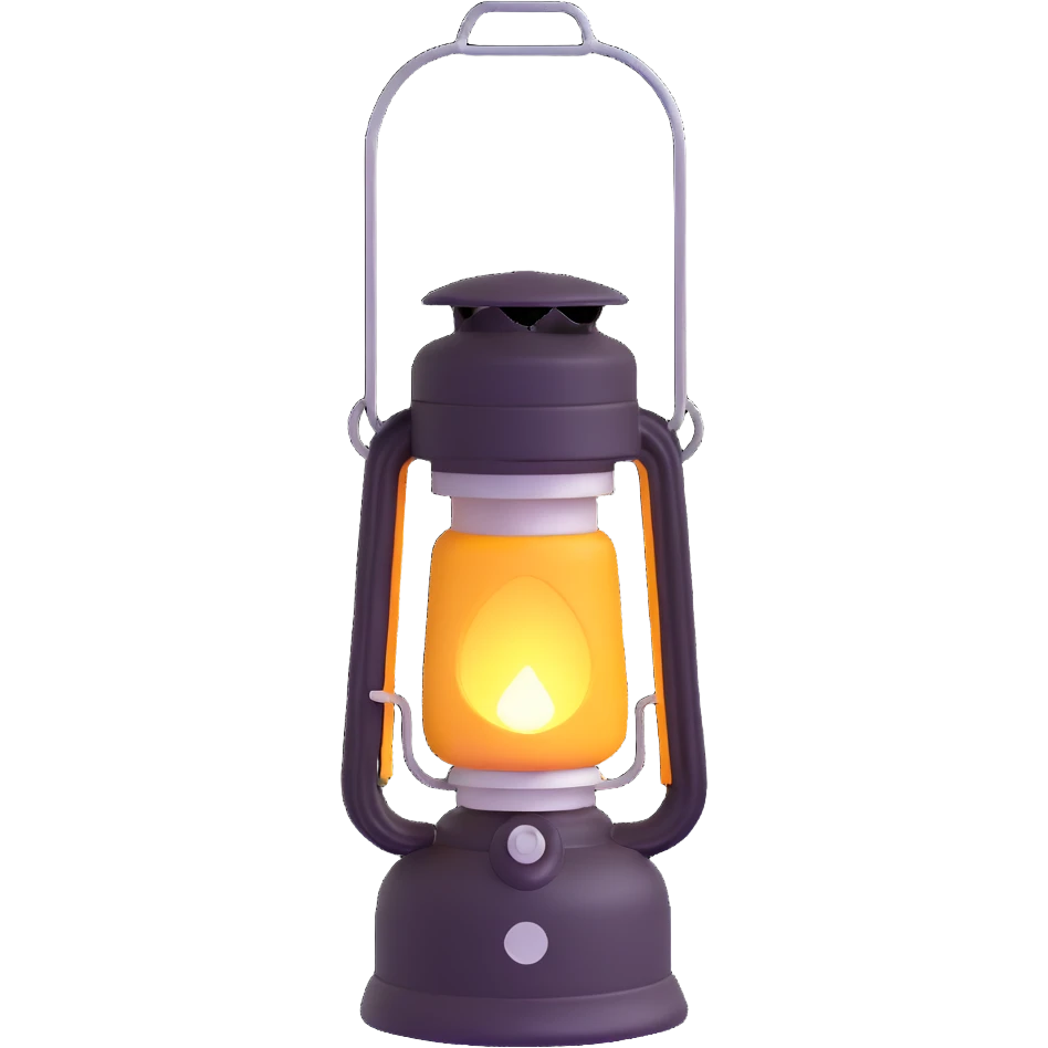 camping lantern emoji