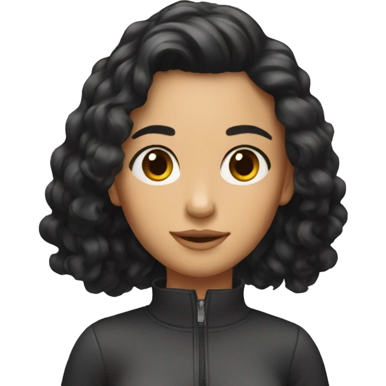I need to generate a girl with dark hair  emoji