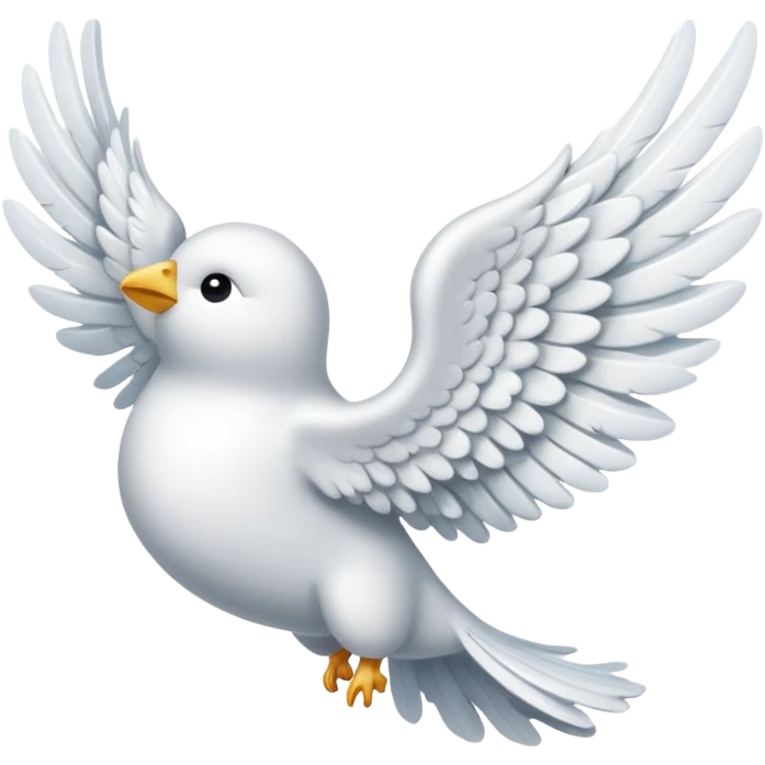 Angel wings on left side emoji