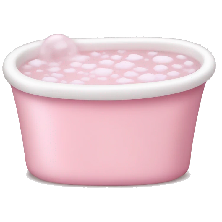 Pale pink Bubble bath emoji