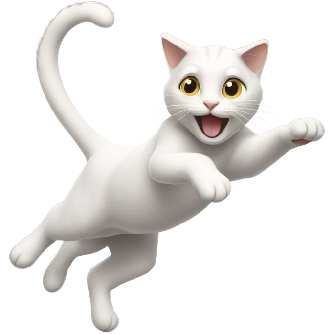Cat falling emoji