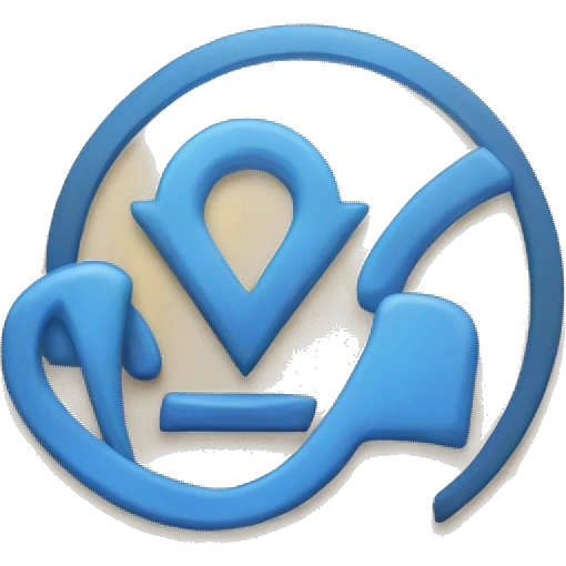 Blue telegram verification logo emoji