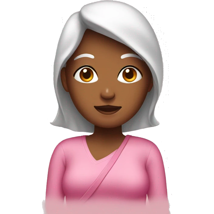 women breast cancer survivor emoji
