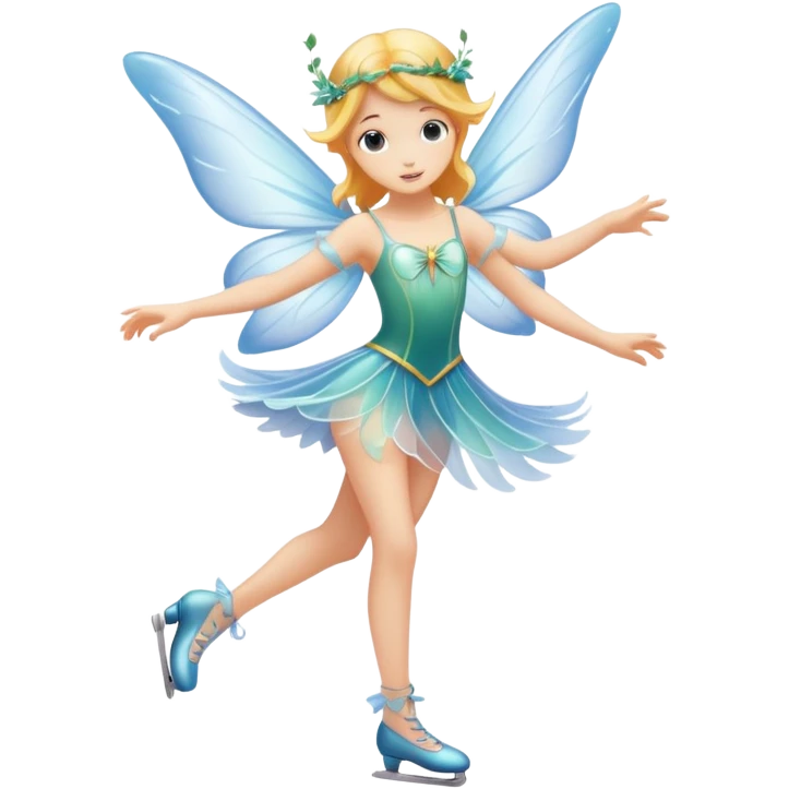 fairy skating emoji