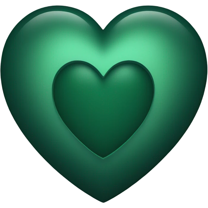 Dark green heart  emoji
