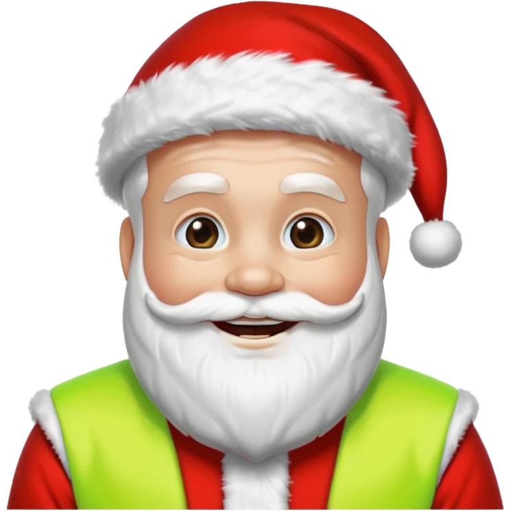 santa at a rave emoji