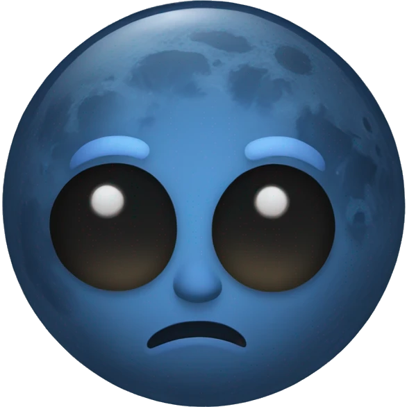 a blue moon emoji