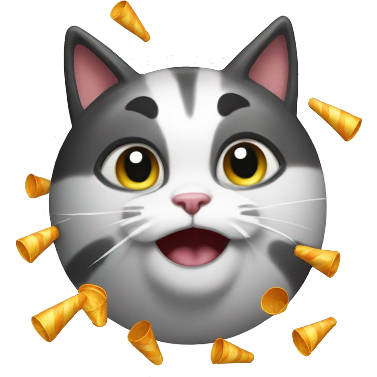 cat party popper emoji