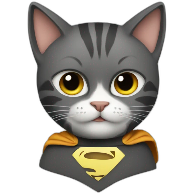 Cat-superhero emoji