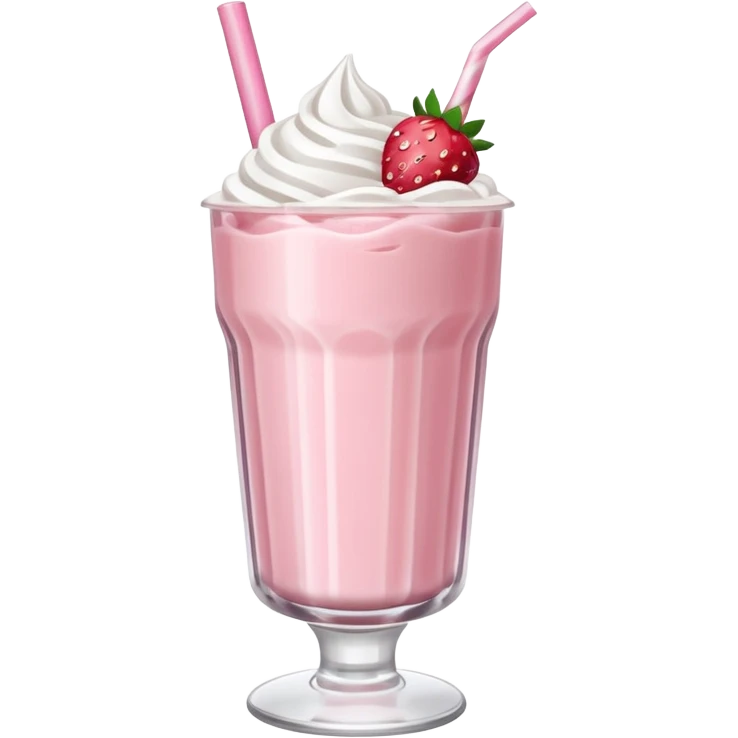 milkshake strawberry emoji