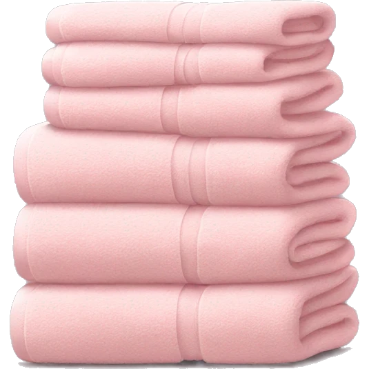 Light Pink folded towels  emoji