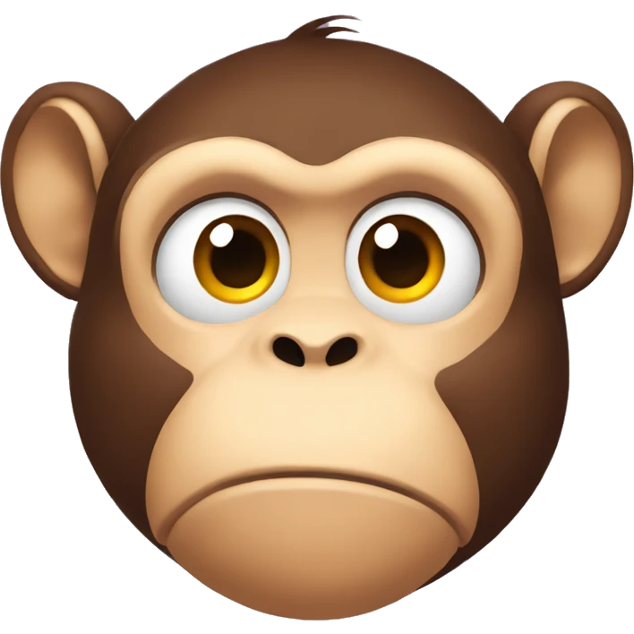 thinking monkey scratching his chin emoji