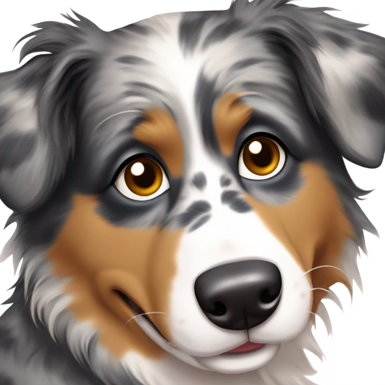 Australian Shepard in dog food  emoji