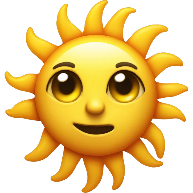 sun blins emoji