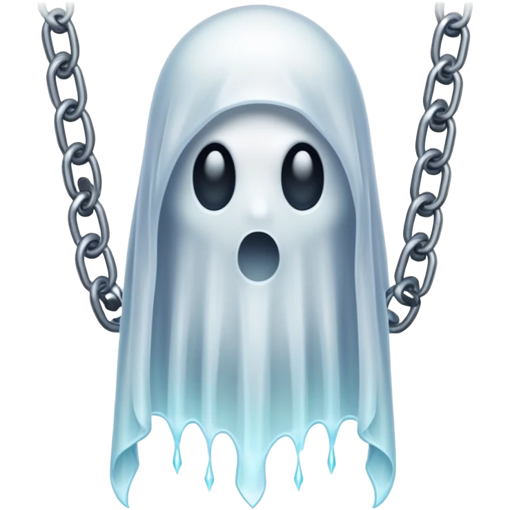 ghostly specter with chains emoji