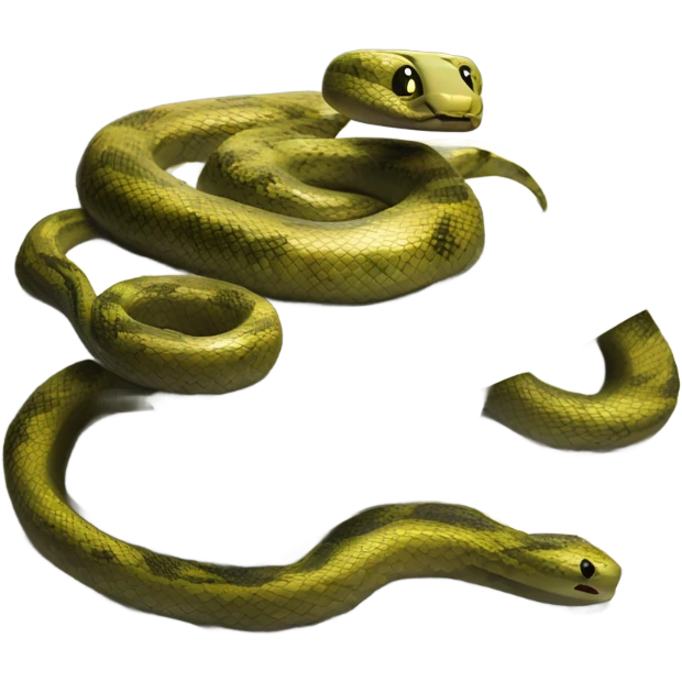 Snake sitting on Money emoji