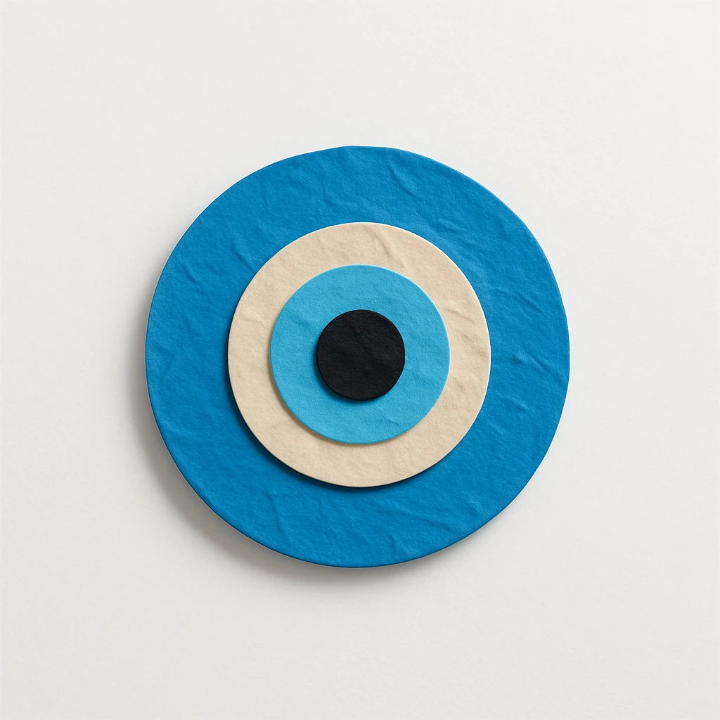 blue evil eye emoji