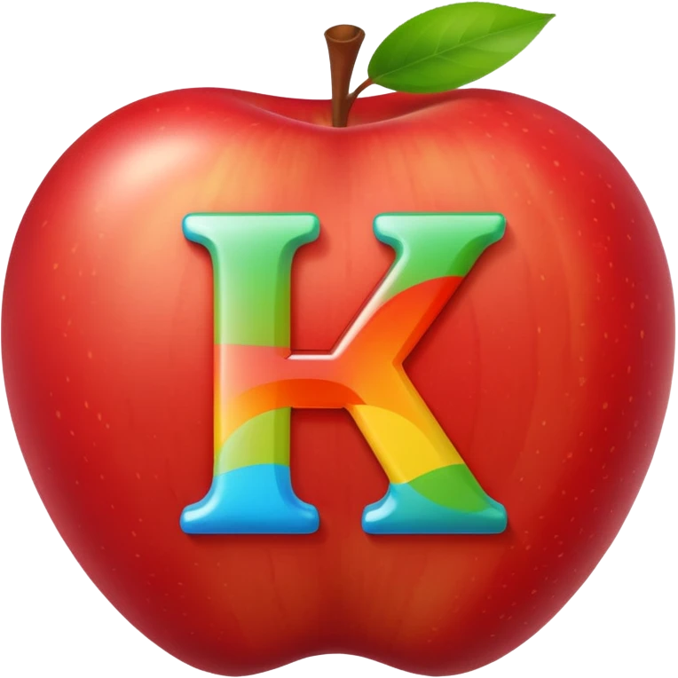 apple with colorful vitamin letters A B C around emoji