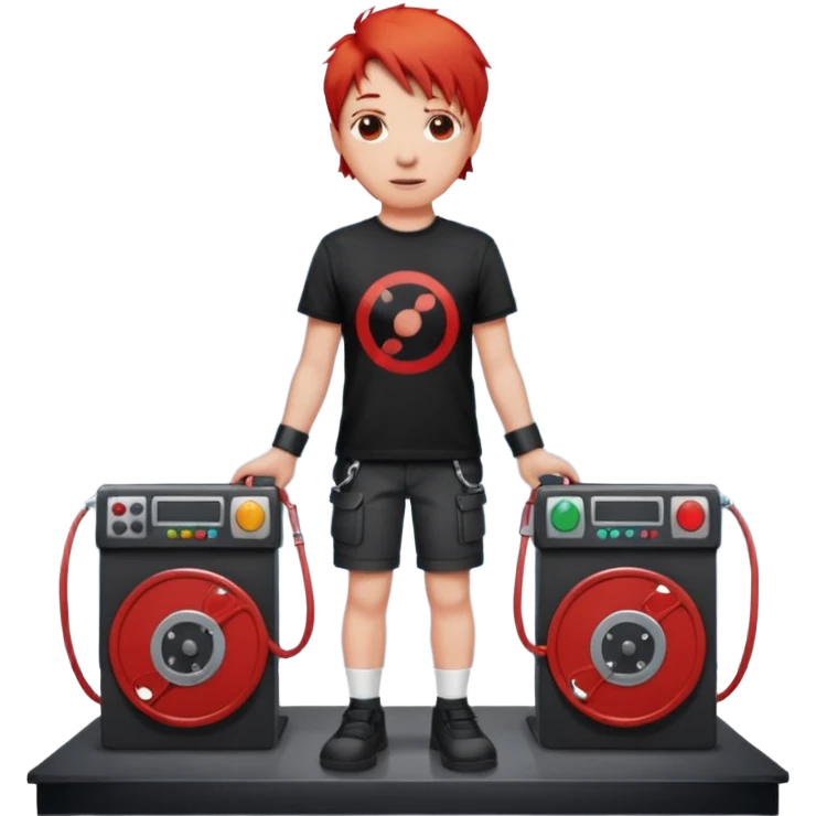 concert red Cable reels emoji