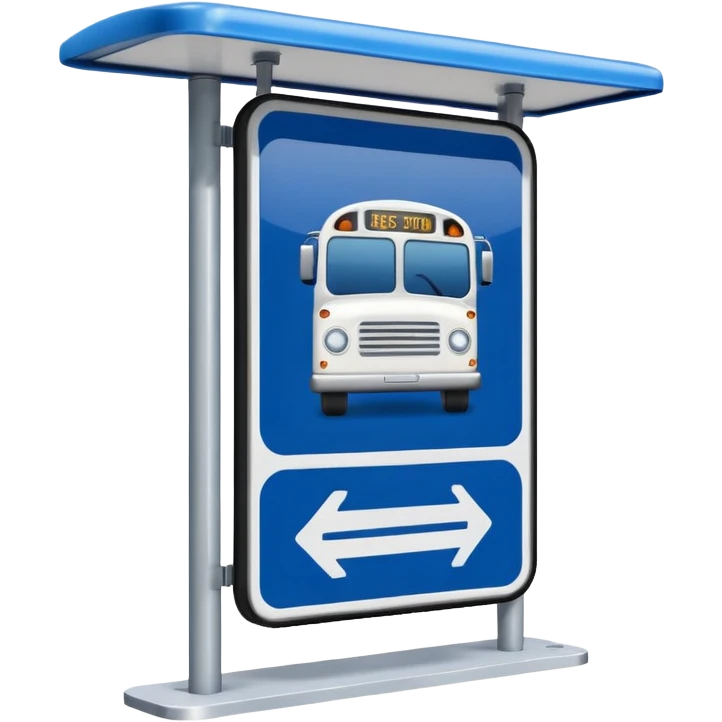 Bus Stop Signboard emoji