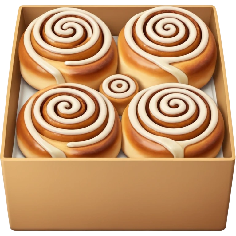 cinnabons in box  emoji