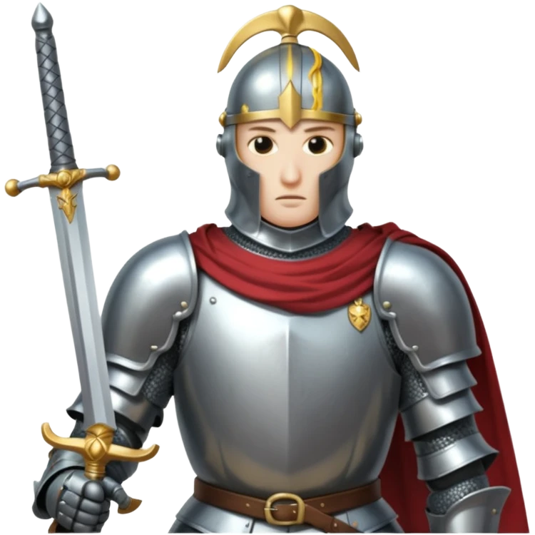 Headless Knight with Sword close up emoji