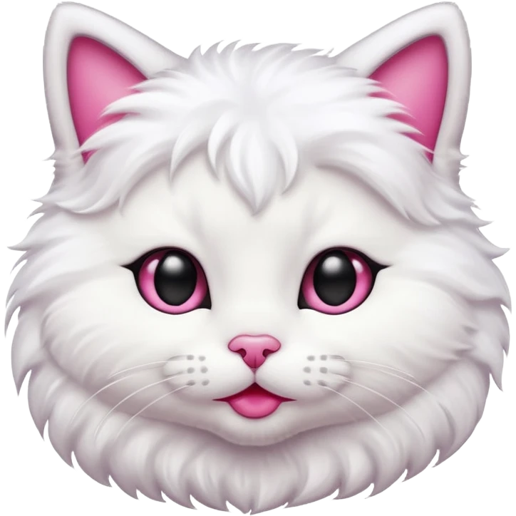 kitty  with big lips more big mroe more more big  emoji