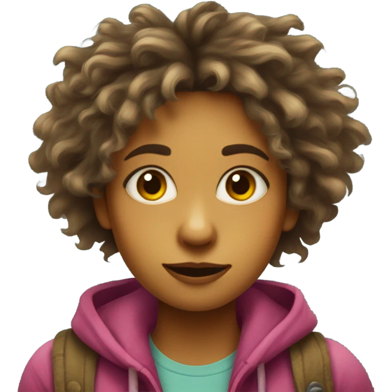 Crazy girl emoji