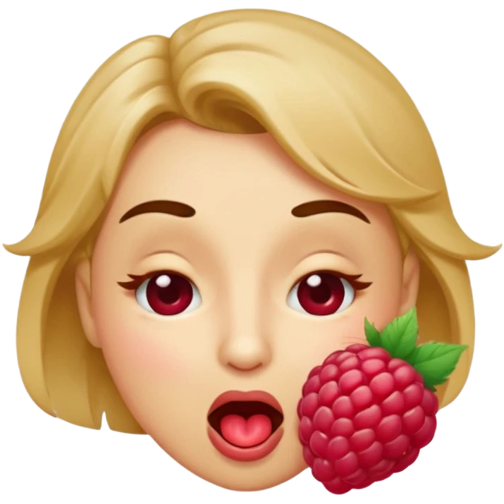 Face winking blowing raspberry emoji