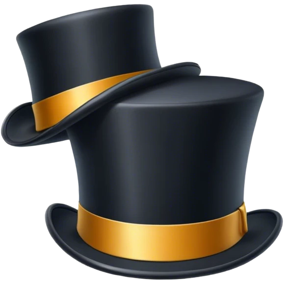 Top hat 🎩 chop in half emoji
