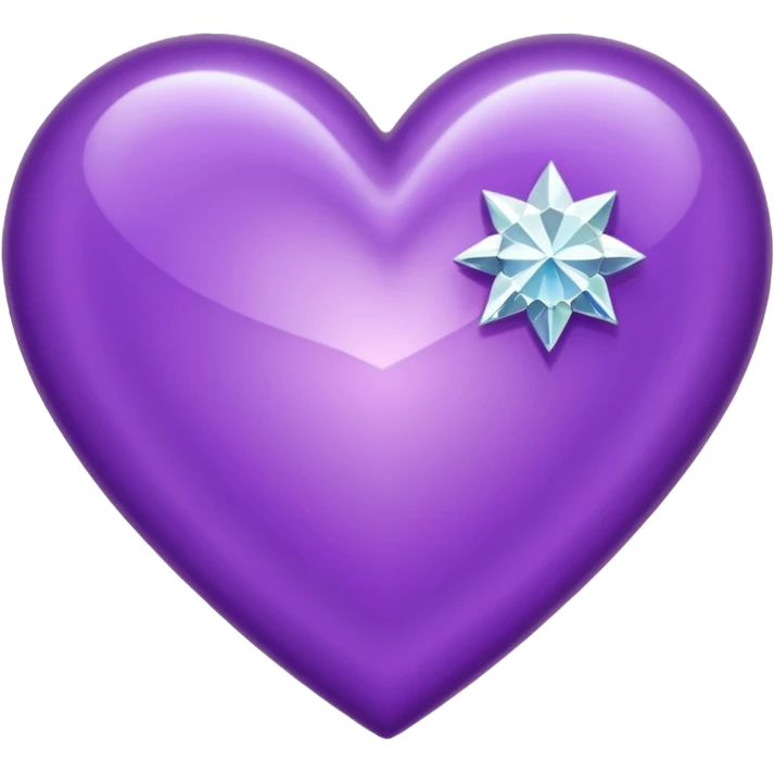 purple heart with diamond around it emoji