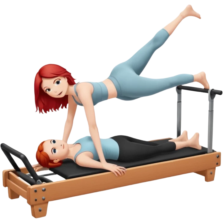 Pilates + red hair + white girl + reformer + single  emoji
