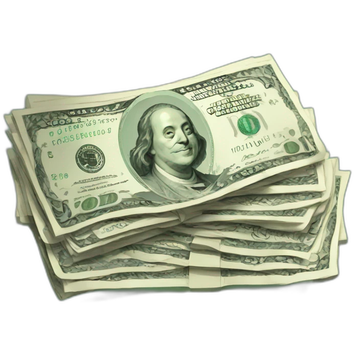 billetes dolares de bitcoin emoji