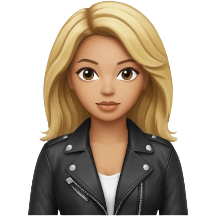beyonce blonde hair jane wear leather jacket emoji