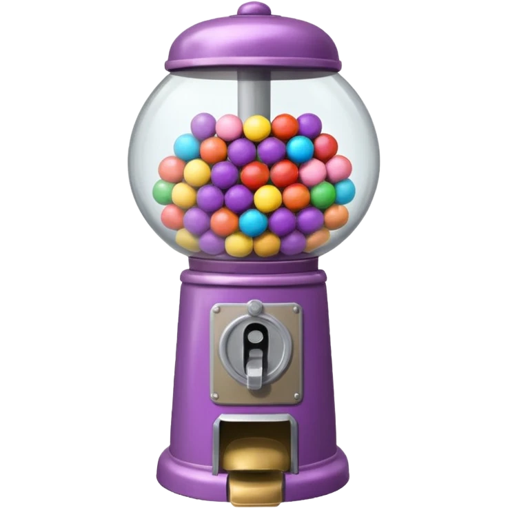 Mauve gumball machine  emoji