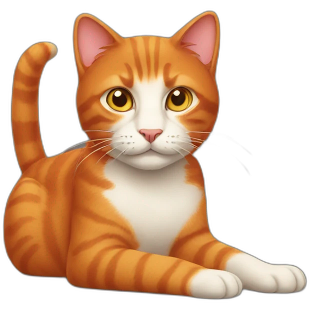 red cat emoji