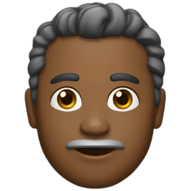 un rey de raza negra emoji